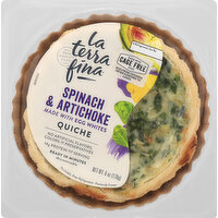 La Terra Fina Quiche, Spinach & Artichoke - 6 Ounce 