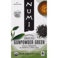 Numi Green Tea, Organic, Gunpowder Green, Tea Bags - 18 Each 
