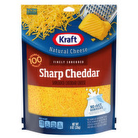 Kraft Finely Shredded Sharp Cheddar Cheese - 8 Ounce