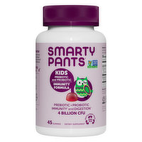 SmartyPants Immunity Formula, Prebiotic and Probiotic, Kids, Gummies - 45 Each 