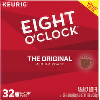 Eight O'Clock Coffee, Ground, Medium Roast, The Original, K-Cup Pods, Value Pack, 32 Pack - 32 Each 