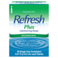 Refresh Lubricant Eye Drops, Moisturizing Relief - 30 Each 