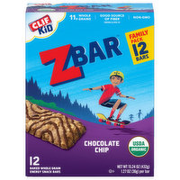 Clif Kid Energy Snack Bars, Chocolate Chip, Family Pack - 12 Each 