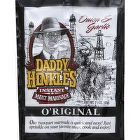 Daddy Hinkles Marinade, Meat, Instant, Onion & Garlic - 1.5 Ounce 