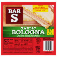 Bar S Garlic Bologna - 12 Ounce 