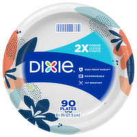 Dixie Plates, 8-1/2 Inch - 90 Each 