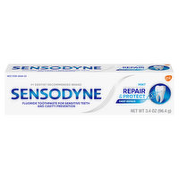 Sensodyne Toothpaste, Repair & Protect, Mint - 3.4 Ounce 