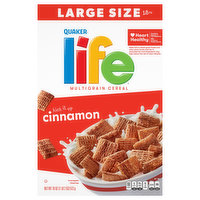 Life Cereal, Multigrain, Cinnamon, Large Size - 18 Ounce 