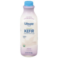 Lifeway Kefir, Organic, Plain, Unsweetened - 32 Fluid ounce