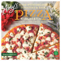Amy's Frozen Margherita Pizza, Hand-Stretched Crust, Organic, Full Size, 13 oz. - 13 Ounce 