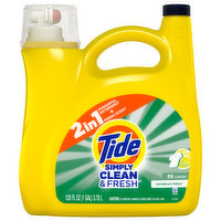 Tide Detergent, 2 in 1, Fresh Scent - 128 Fluid ounce 