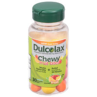 Dulcolax Saline Laxative, 600 mg, Chewy Fruit Bites, Assorted Fruit - 30 Each 