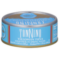 Tonnino Tuna, Yellowfin, Solid in Spring Water - 4.94 Ounce 