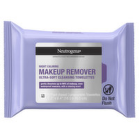 Neutrogena Cleansing Towelettes, Ultra-Soft, Makeup Remover, Night Calming - 25 Each 