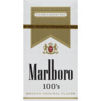 Marlboro Cigarettes, Filter, Gold Pack, 100's, Flip-Top Box - 20 Each 