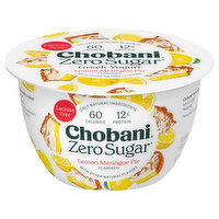 Chobani Yogurt, Greek, Nonfat, Zero Sugar, Lemon Meringue PieGreek