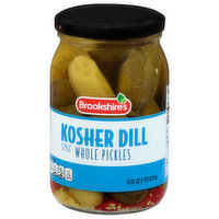 Brookshire's Kosher Dill Style Whole Pickles - 16 Fluid ounce 