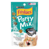 Friskies Made in USA Facilities Cat Treats, Party Mix Meow Luau Crunch - 2.1 Ounce