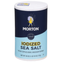 Morton Sea Salt, Iodized - 26 Ounce 