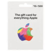 Apple Gift Card, $10-$500 - 1 Each 