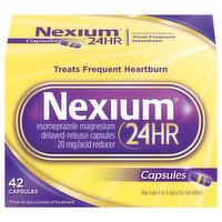 Nexium Acid Reducer, 20 mg, 24 Hour, Capsules - 42 Each