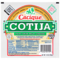 Cacique Cheese, Part Skim Milk, Cotija - 10 Ounce 