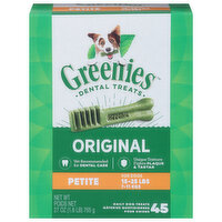 Greenies Dental Treats, Original, Petite - 45 Each 