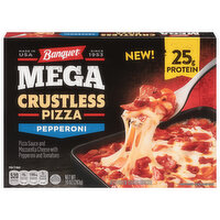 Banquet Pizza, Crustless, Mega, Pepperoni - 10 Ounce 