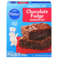 Pillsbury Brownie Mix, Chocolate Fudge, Family Size - 18.4 Ounce 
