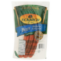 Eckrich Smoked Sausage, Beef, Skinless, Family Pack