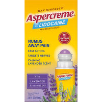 Aspercreme Pain Relief Liquid, Max Strength, with Lavender Essential Oil - 2.5 Ounce 