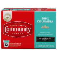 Community Coffee, Medium-Dark Roast, 100% Colombia, Single-Serve Cups