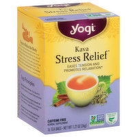 Yogi Herbal Supplement, Caffeine Free, Kava, Stress Relief, Tea Bags - 16 Each 