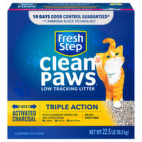 Fresh Step Cat Litter, Clumping, Low Tracking, Triple Action - 22.5 Pound