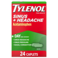 Tylenol Sinus + Headache, for Adults, Day, Caplets - 24 Each 