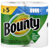 Bounty Paper Towel, White, Select-A-Size, Double Plus Rolls, 2-Ply - 2 Each 