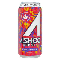 A Shoc Energy Drink, Fruit Punch - 16 Fluid ounce 