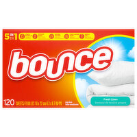 Bounce Dryer Sheets, Fresh Linen, 5 in 1 - 120 Each 