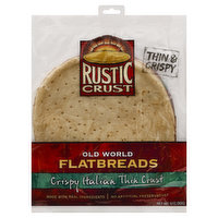 Rustic Crust Flatbreads, Thin Crust, Crispy Italian - 10 Ounce