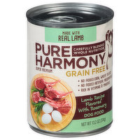 Pure Harmony Dog Food, Grain Free, Lamb Recipe Flavored with Rosemary, Super Premium - 13.2 Ounce 