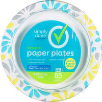 Simply Done Paper Plates, Designer, 8.5 Inch