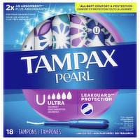 Tampax Tampons, Regular/Super Absorbency, Unscented, Duopack - Brookshire's