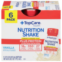 TopCare Nutrition Shake, Vanilla, 6 Pack - 6 Each 