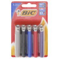 BiC Lighters, Classic - 5 Each 