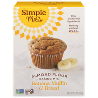 Simple Mills Baking Mix, Banana Muffin & Bread, Almond Flour - 9 Ounce 