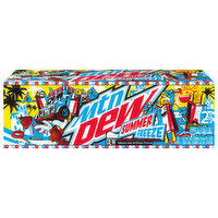 Mtn Dew Soda, Summer Freeze, 12 Cans - 12 Each 