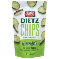 Dietz & Watson Pickles, Garlic Dill, Chips - 3 Fluid ounce 