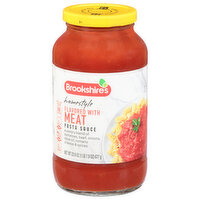 Brookshire's Homestyle Pasta Sauce, Flavored With Meat - 23.9 Ounce 