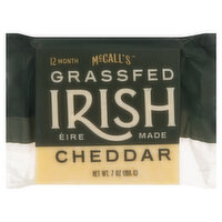 McCall's Cheese, Cheddar, Irish, Grassfed - 7 Ounce 