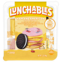 Lunchables Cracker Stackers, Ham and American - 3.2 Ounce 